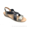 Keilsandalen Sommer Frauen PU Lederschuhe